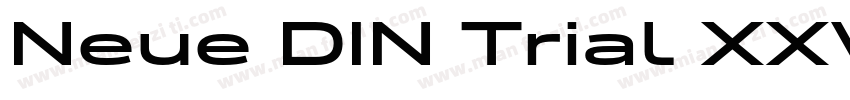 Neue DIN Trial XXWide XBold字体转换